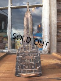 60s Vintage Empire State Building Metal Bank (MA103)