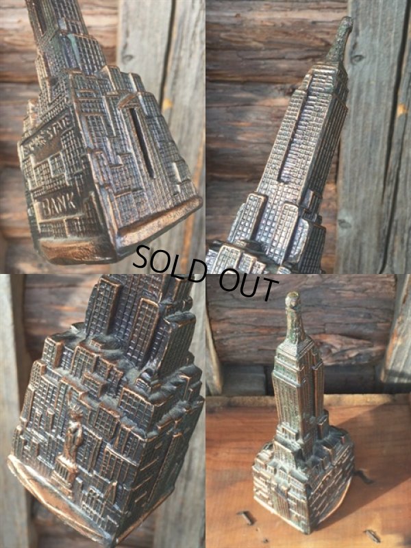 画像3: 60s Vintage Empire State Building Metal Bank (MA103)