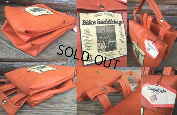 画像2: Vintage Naugahyde Bike Saddlebags Dead Stock (MA132)