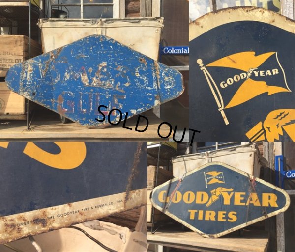 画像3: Vintage Good Year Tires Metal Sign (MA140)