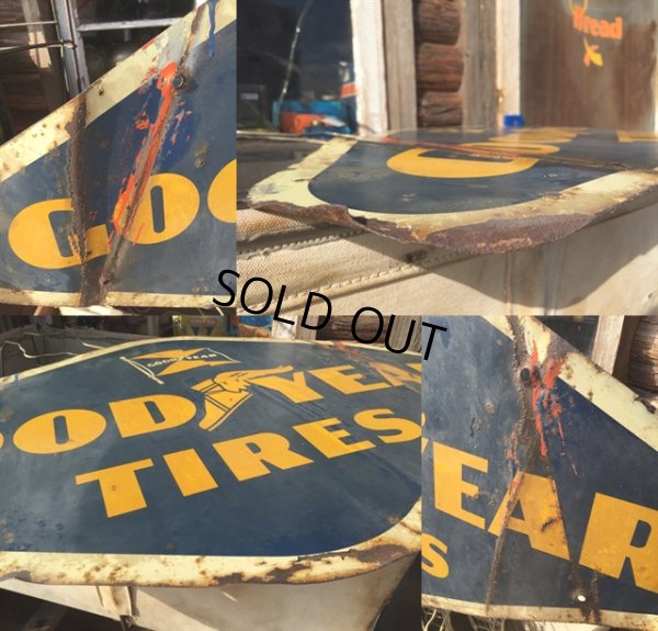 画像2: Vintage Good Year Tires Metal Sign (MA140)