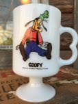 画像1: 70s Vintage Federal Footed Mug Goofy (MA151) (1)