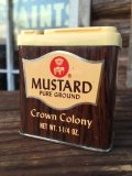 Vintage Crown Colony Spice Can Mustard (MA149)