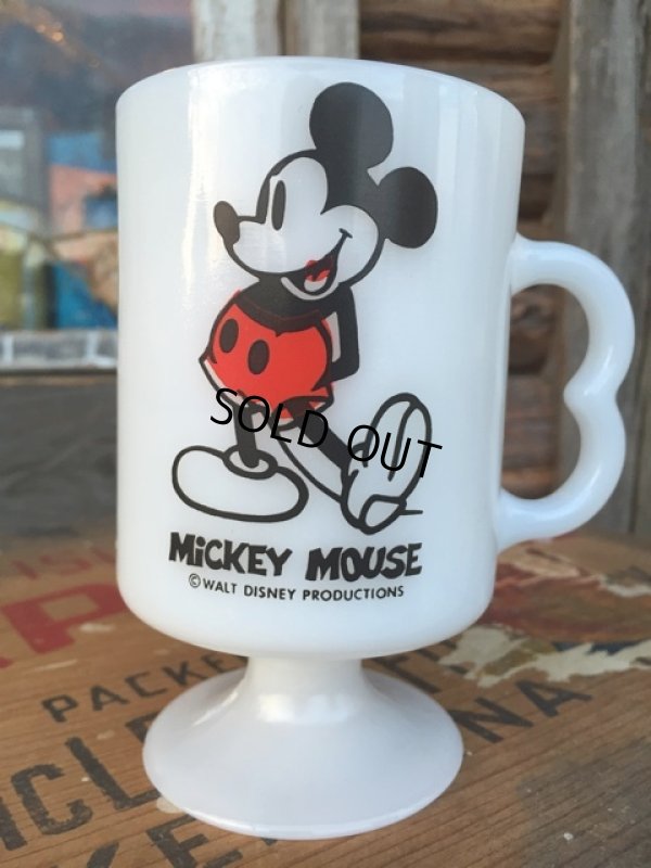 画像1: 70s Vintage Federal Footed Mug Mickey (MA152)