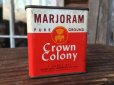 画像1: Vintage Crown Colony Spice Can Marjoram (MA143) (1)