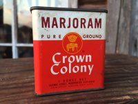Vintage Crown Colony Spice Can Marjoram (MA143)