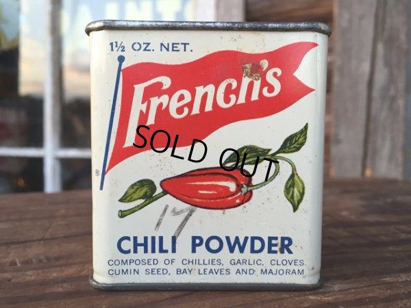 画像1: Vintage French's Spice Can Chili Powder (MA145)