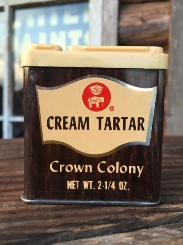 画像1: Vintage Crown Colony Spice Can Cream Tartar (MA148)