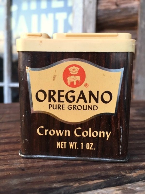 画像1: Vintage Crown Colony Spice Can Oregano (MA147)