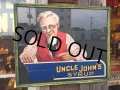 Vintage Uncle Johns Syrup Card Board Sing (MA155)