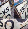 画像2: 60s Vintage Road Sign TRUKS 60 (MA170) (2)
