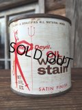 Vintage Red Devil Oil Wood Stain Can (MA202)