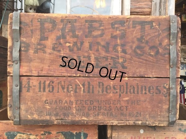 画像1: Vintage Wood Box Pabst Beer (MA204) 