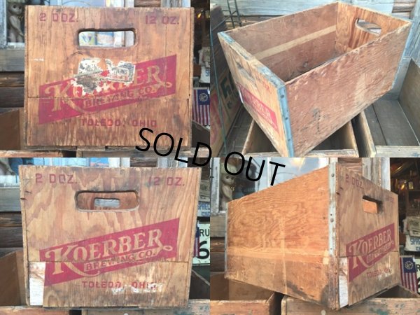 画像2: Vintage Wood Box Koerber's Beer (MA205) 