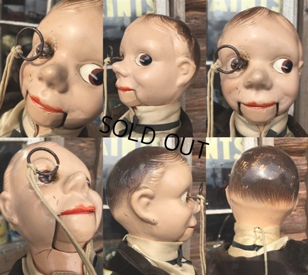 画像2: Vintage Charlie McCarthy Composition Ventriloquist Doll (MA217)