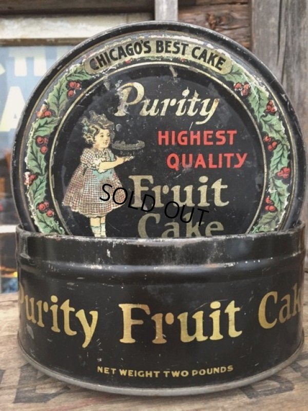 画像1: Vintage Purity Fruit Cake Can (MA211)