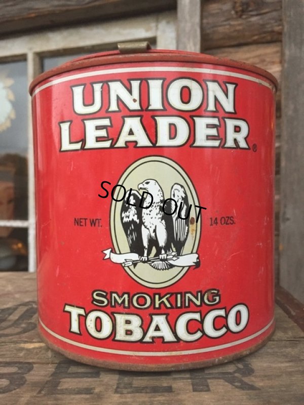 画像1: Vintage UNION LEADER SMOKING TOBACCO Can (MA213)