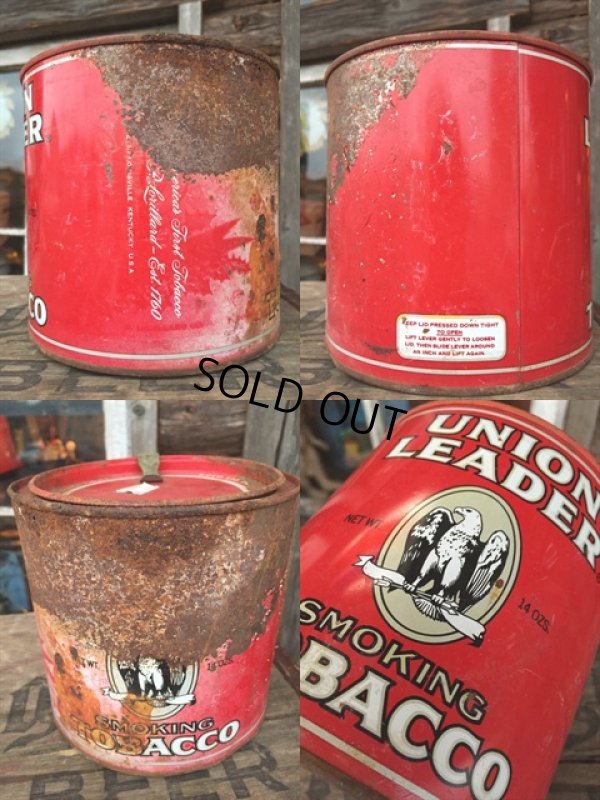 画像2: Vintage UNION LEADER SMOKING TOBACCO Can (MA213)