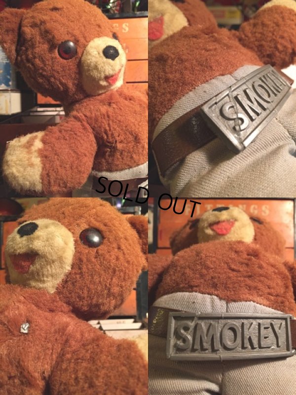 画像2: 60s Vintage IDEAL Smokey Bear 13' Plush Doll (MA223) 