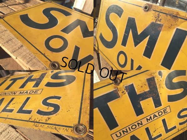 画像2: VINTAGE SMITH'S OVERALLS METAL SIGN (MA232)