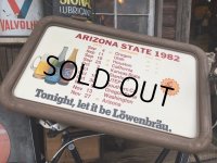 Vintage Card Board Sign ASU x Lowenbrau Beer (MA238)