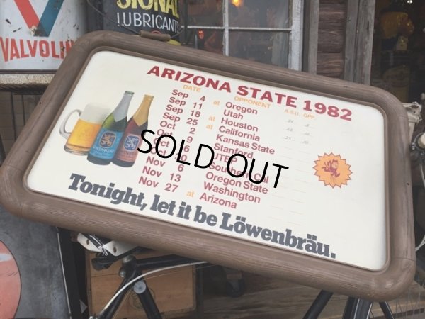 画像1: Vintage Card Board Sign ASU x Lowenbrau Beer (MA238)