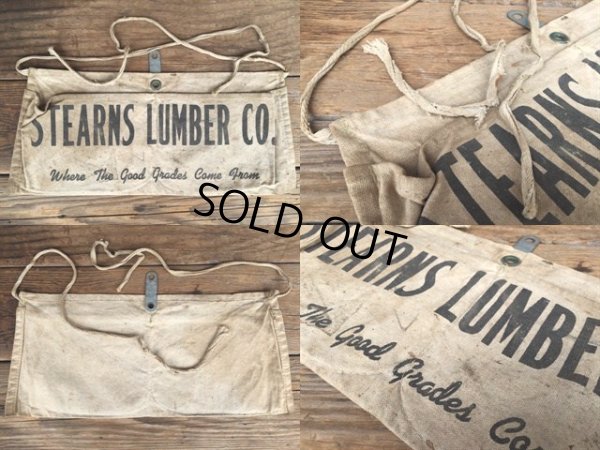 画像2: Vintage Carpenter Nail Apron / STEARNS LUMBER CO (DJ973)