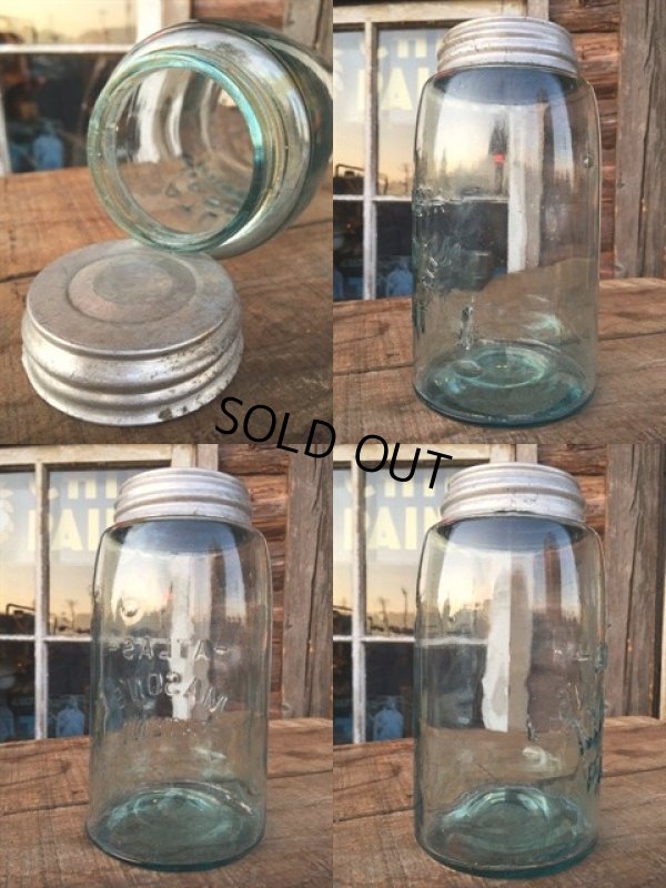 画像2: Vintage Atlas Masons Glass Jar (MA247)