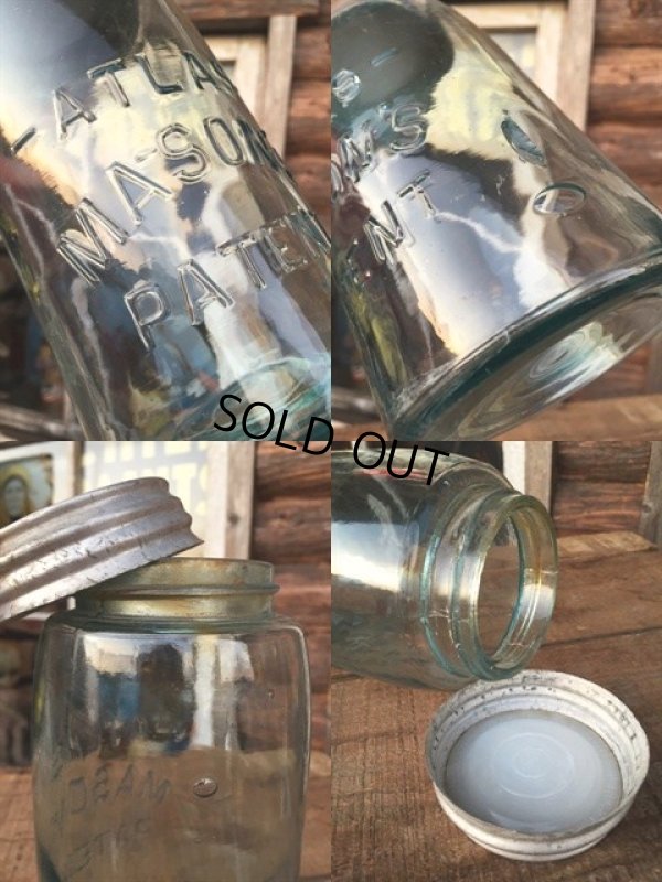 画像3: Vintage Atlas Masons Glass Jar (MA247)