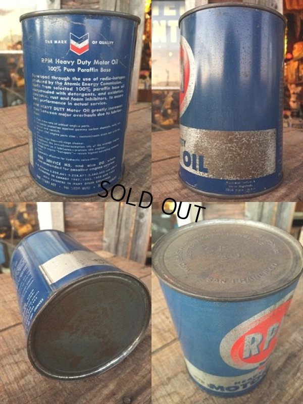 画像2: Vintage RPM 1 Quart Motor Oil Can (MA275) 