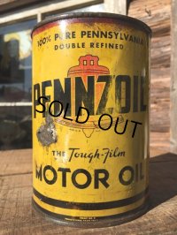 Vintage PENNZOIL 1 Quart Motor Oil Can (MA290) 