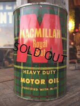 Vintage MACMILLAN 1 Quart Motor Oil Can (MA285) 