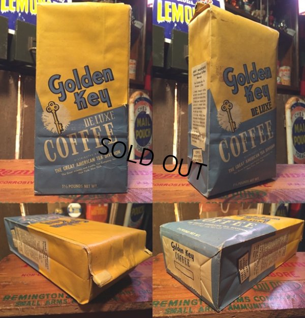 画像2: Vintage Golden Key Coffee Packaging (MA296)