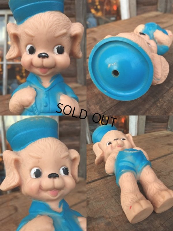 画像3: 50s Sun Rubber Sailor Dog Squeaky Doll (MA305)