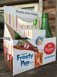 画像1: Vintage Soda 6-Pac bottles Cardboard carrying case / Dr Pepper (MA321) (1)