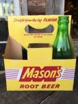 画像1: Vintage Soda 6-Pac bottles Cardboard carrying case / Mason's (MA314) (1)