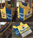 画像2: Vintage Soda 6-Pac bottles Cardboard carrying case / Pepsi (MA315) (2)