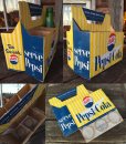画像2: Vintage Soda 6-Pac bottles Cardboard carrying case / Pepsi (MA315) (2)