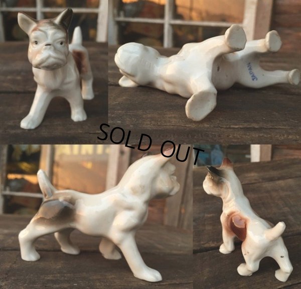 画像2: 60s Vintage French Bulldog Ceramic Statue (MA334) 