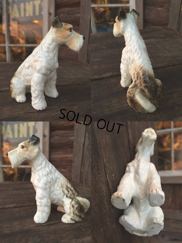画像2: 60s Vintage Fox Terrier Ceramic Statue (MA338) 
