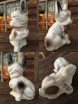 画像2: 60s Vintage French Bulldog Ceramic Statue (MA340)  (2)