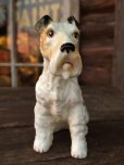 画像1: 60s Vintage Fox Terrier Ceramic Statue (MA338)  (1)