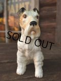 60s Vintage Fox Terrier Ceramic Statue (MA338) 