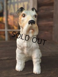 60s Vintage Fox Terrier Ceramic Statue (MA338) 
