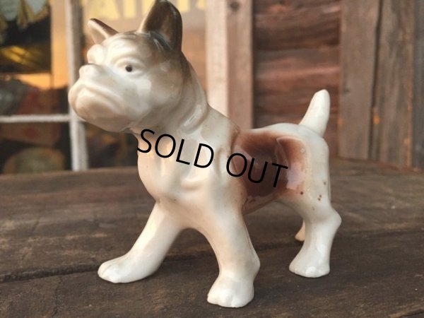 画像1: 60s Vintage French Bulldog Ceramic Statue (MA334) 
