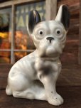 画像1: 60s Vintage French Bulldog Ceramic Statue (MA340)  (1)