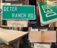 画像3: Vintage Road Sign DETER RANCH RD (MA343) (3)