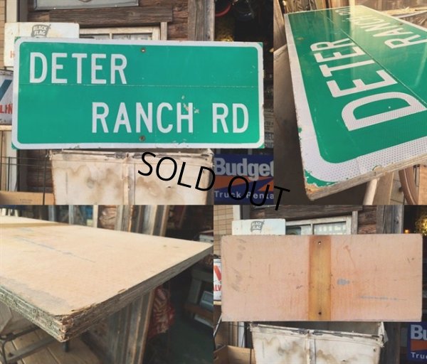 画像3: Vintage Road Sign DETER RANCH RD (MA343)