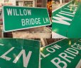 画像2: Vintage Road Sign WILLOW BRIDGE LN (MA349) (2)