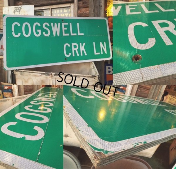 画像2: Vintage Road Sign COGSWELL CPK LN (MA348)